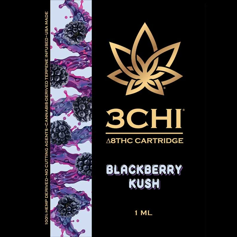 3CHI Delta 8 THC Vape Cartridges (CDT) INDICA Collection