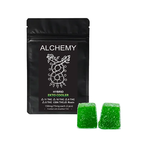 Alchemy Gummies 2 pack- 150mg (Turbo Amped D8, D9, D11, THCJD)