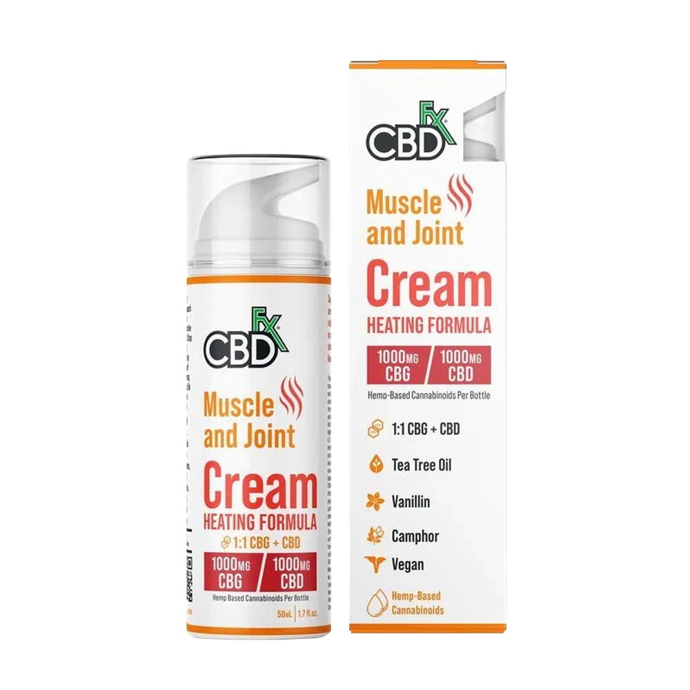 CBG + CBD Lotion for Muscle & Joint: Heating Formula 1:1 Ratio