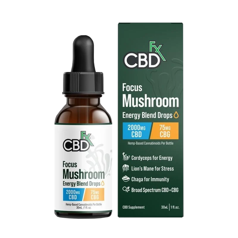 Focus Blend Mushroom Tincture + CBG + CBD