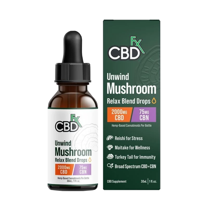 Relax Blend Mushroom Tincture + CBN + CBD