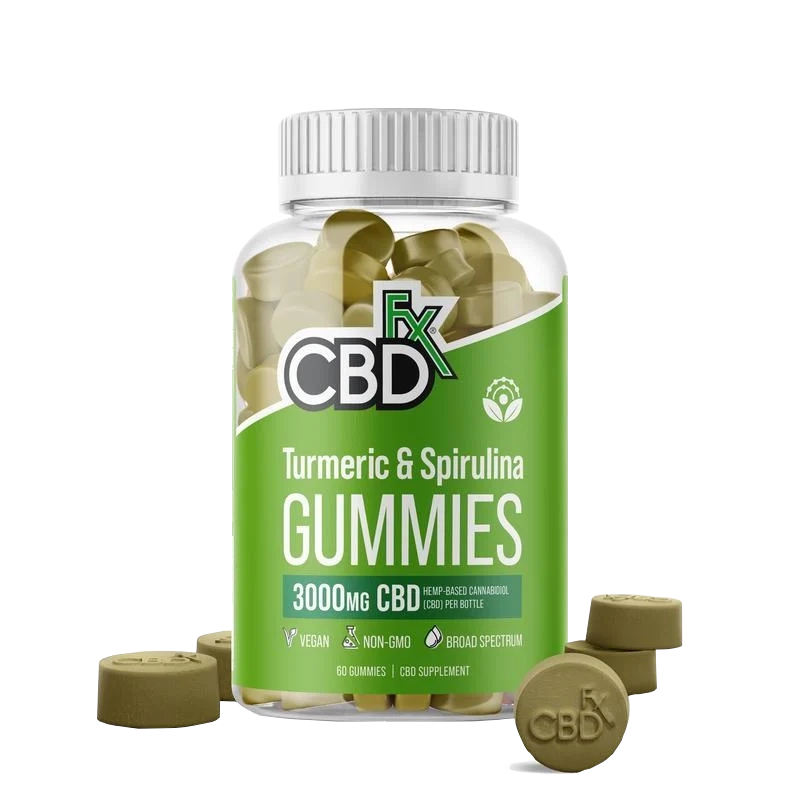 CBD Gummies with Turmeric and Spirulina