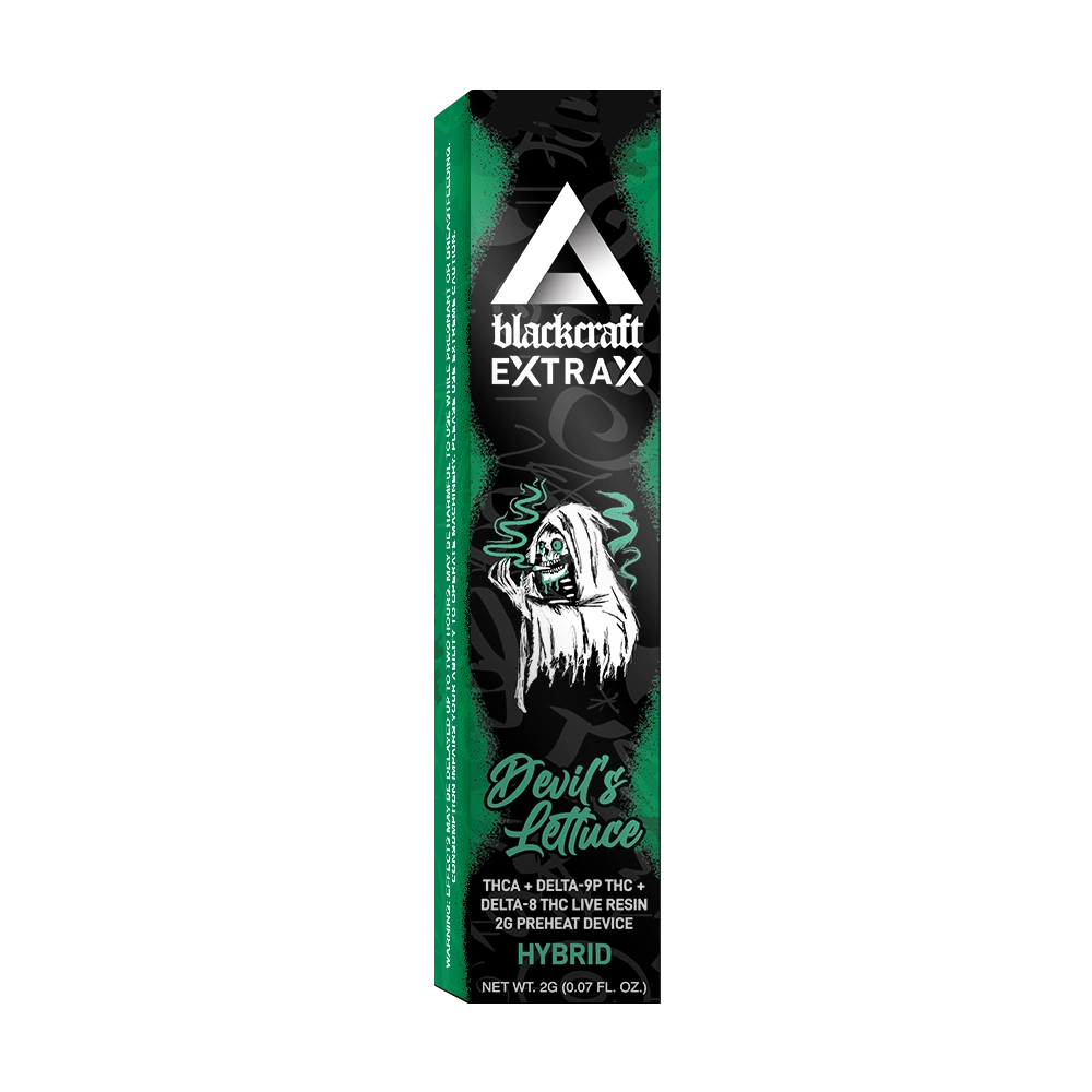 Pre-Heat Disposable 2G | Blackcraft Extrax (THCa + Delta-9p + Delta-8 THC)