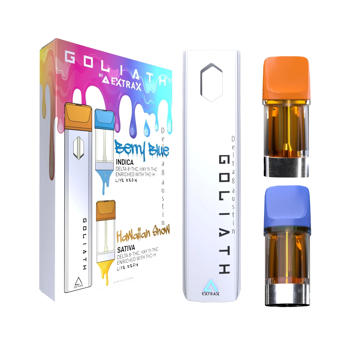 Goliath-: Delta-8 THC, HXY11-THC, THC-H, Live Resin & Terpenes