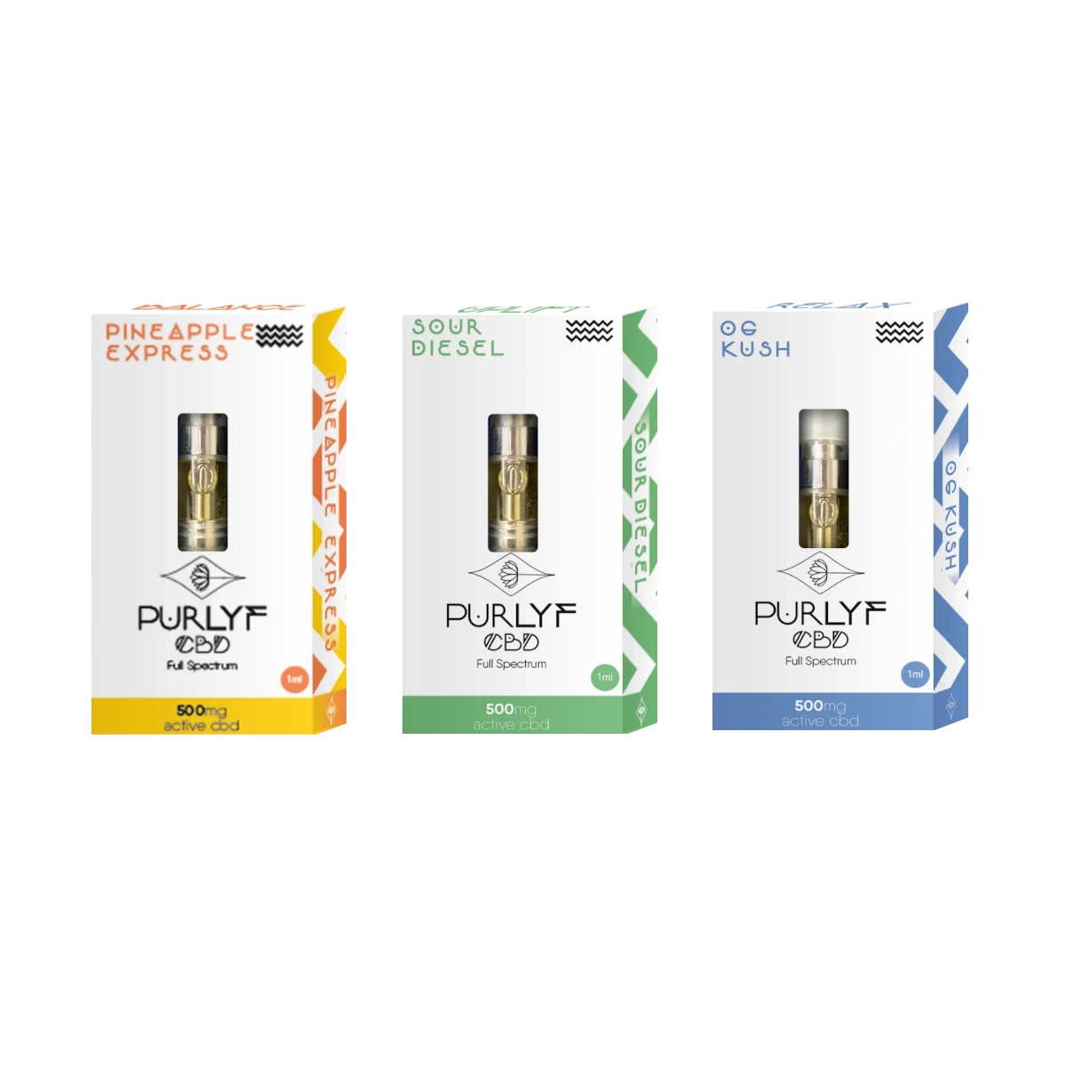 PURLYF FULL SPECTRUM CBD CARTS