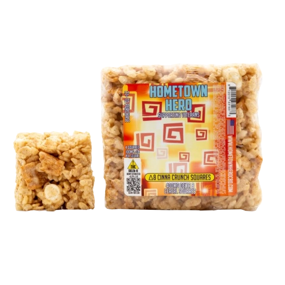 400mg Delta 8 Cinna Crunch Squares