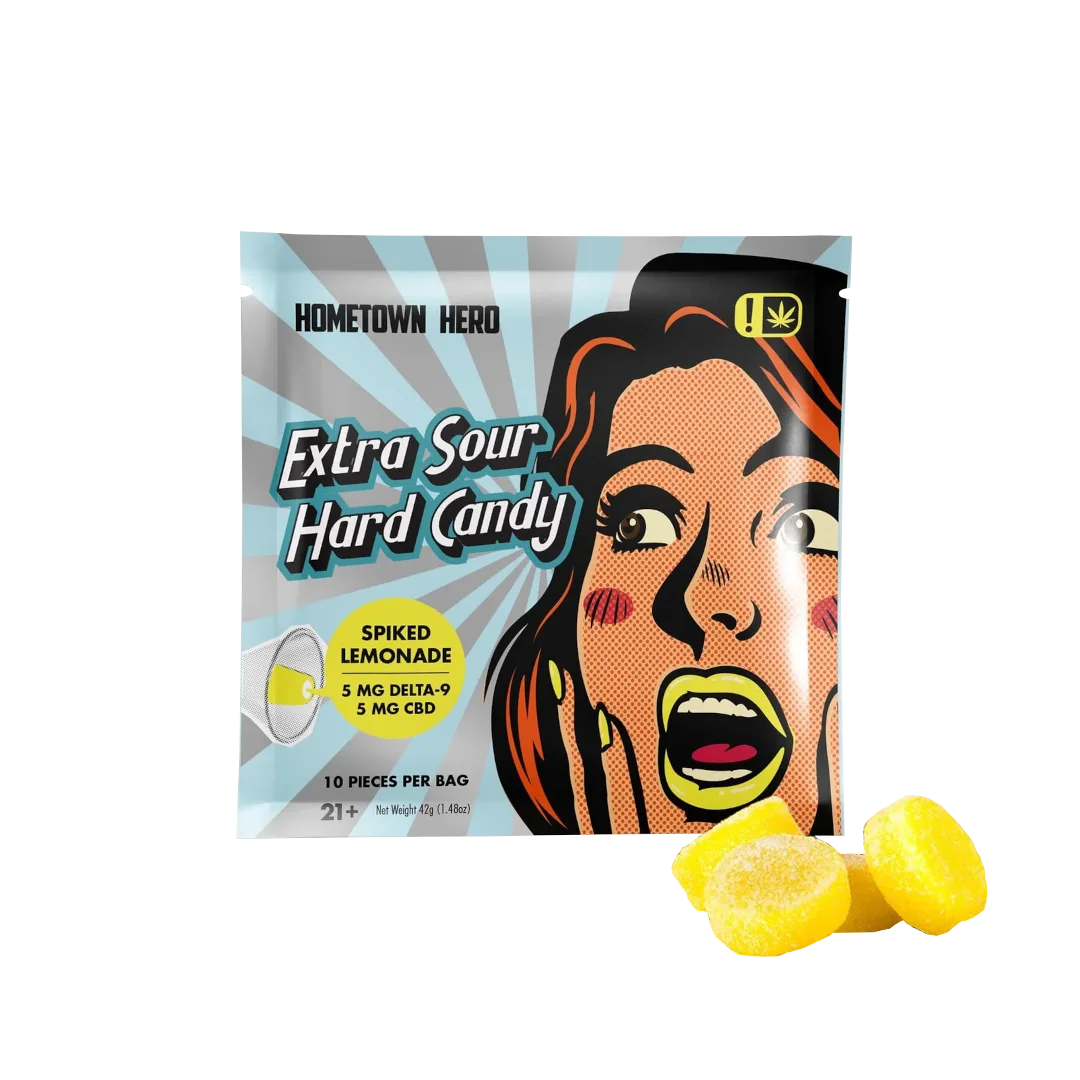 Delta 9 THC Sour Hard Candy 5mg (10ct Bag)