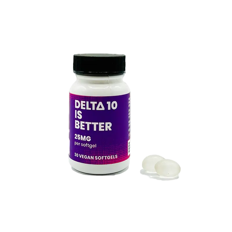 Delta 10 is Better Vegan Softgels (25mg)