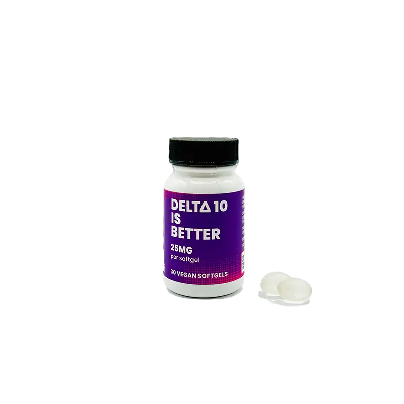 Delta 10 is Better Vegan Softgels (25mg)