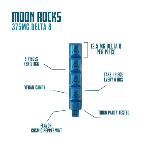 Delta 8 Hard Candy Dispenser + Refill Candy (Moonwlkr) 375 mg