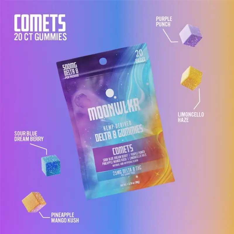 Delta-8 Gummies | Comets (20 ct) 500mg