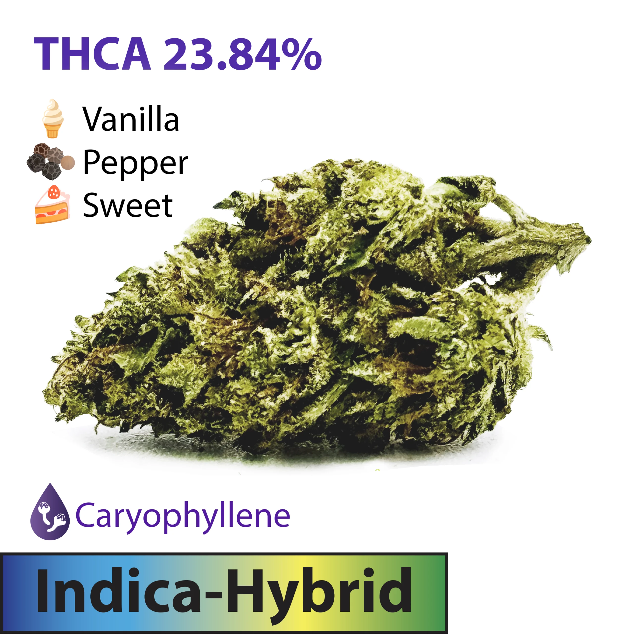 Frosted Brands Wedding Cake Indica Dominant Hybrid THCA Flower