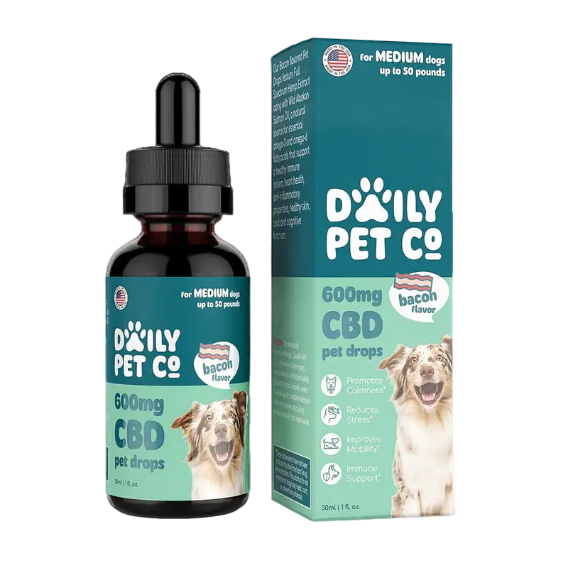 CBD Pet Drops for Dogs - Bacon Flavored