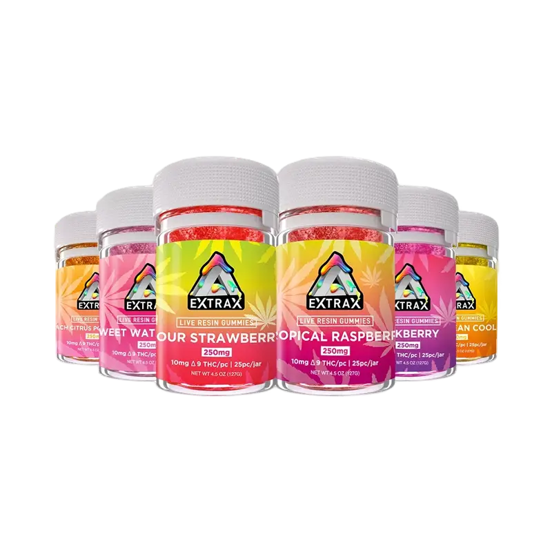 Delta-9 THC 250mg Gummies | Live Resin Series