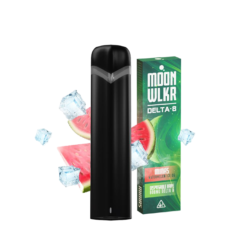 Delta-8 THC Disposable Vape - Watermelon Iced OG and Strawnana. Watermelon Iced