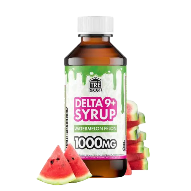 Delta 9 Syrup – Watermelon Felon – 1000mg