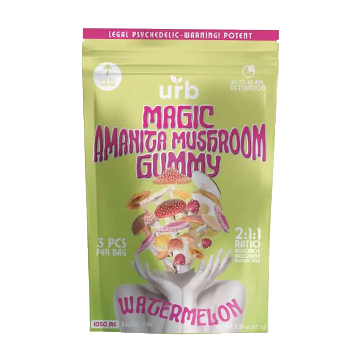 Magic Amanita Mushroom Watermelon Gummy (3-pak)