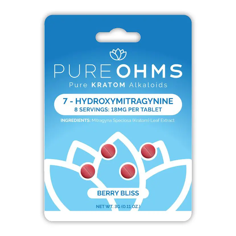 Pure Ohms 7-Hydroxymitragynine Tablets - 18mg