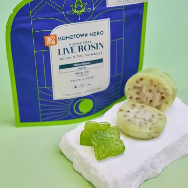 Hometown Hero Live Rosin Delta 9 Prickly Pear Gummies