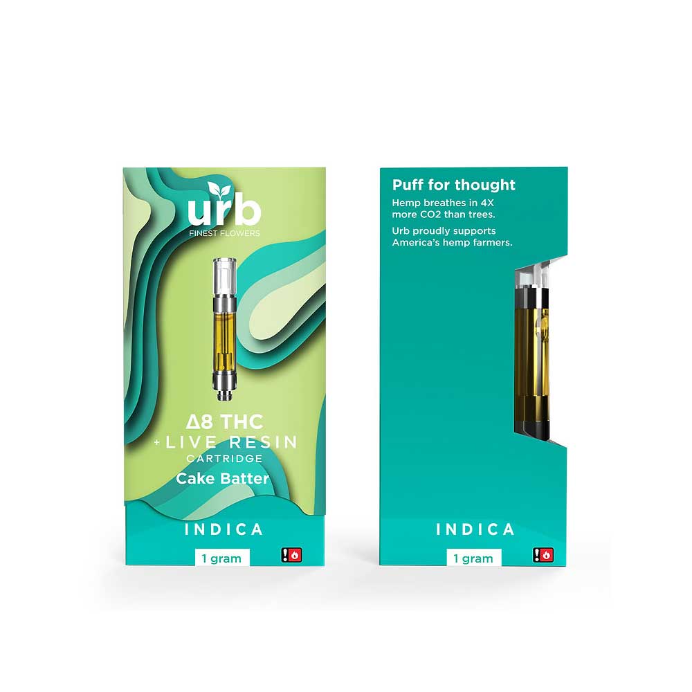 Urb Delta 8 THC Live Resin Cartridge - 1 ML