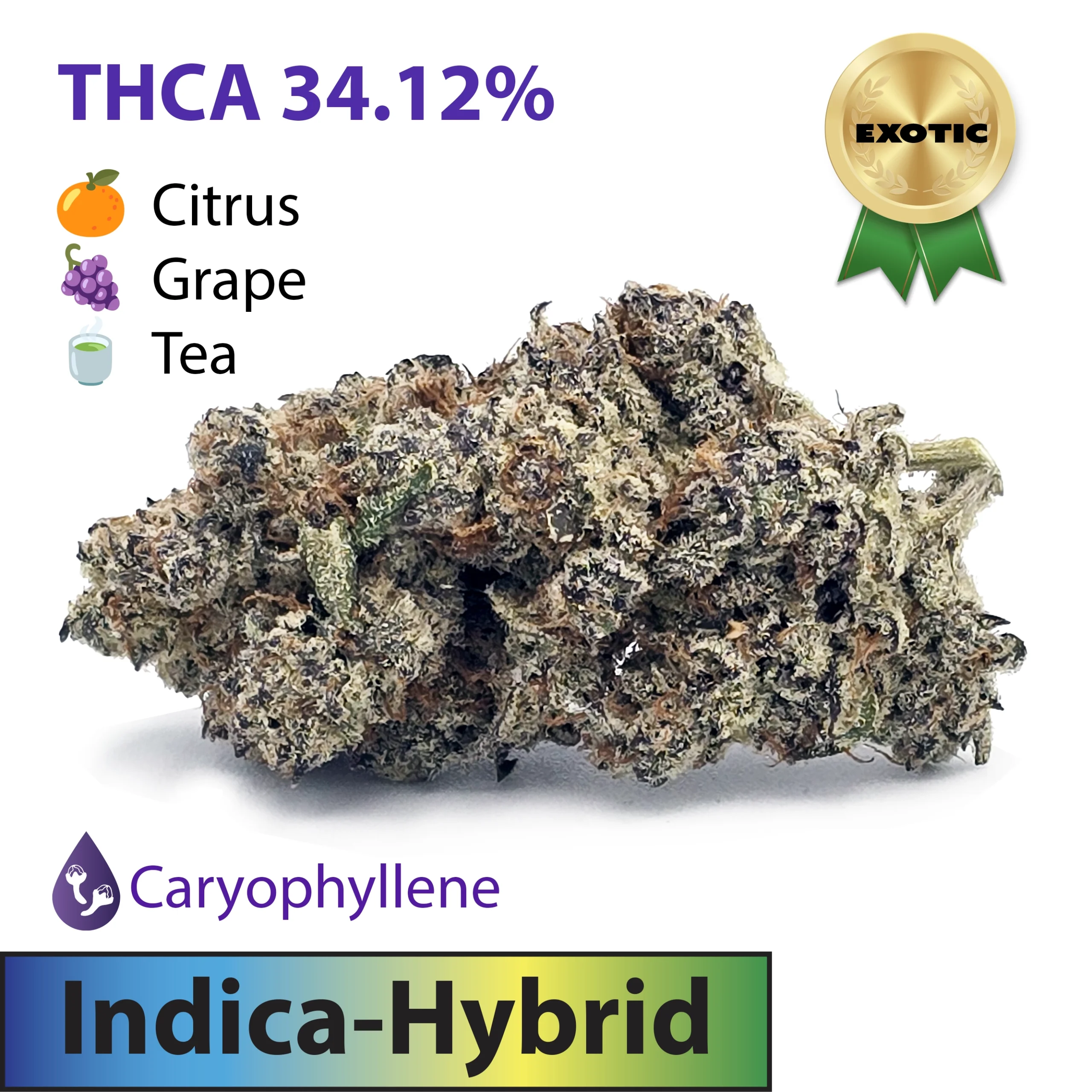 Frosted Brands White Inferno Exotic Indica Dominant Hybrid THCA Flower