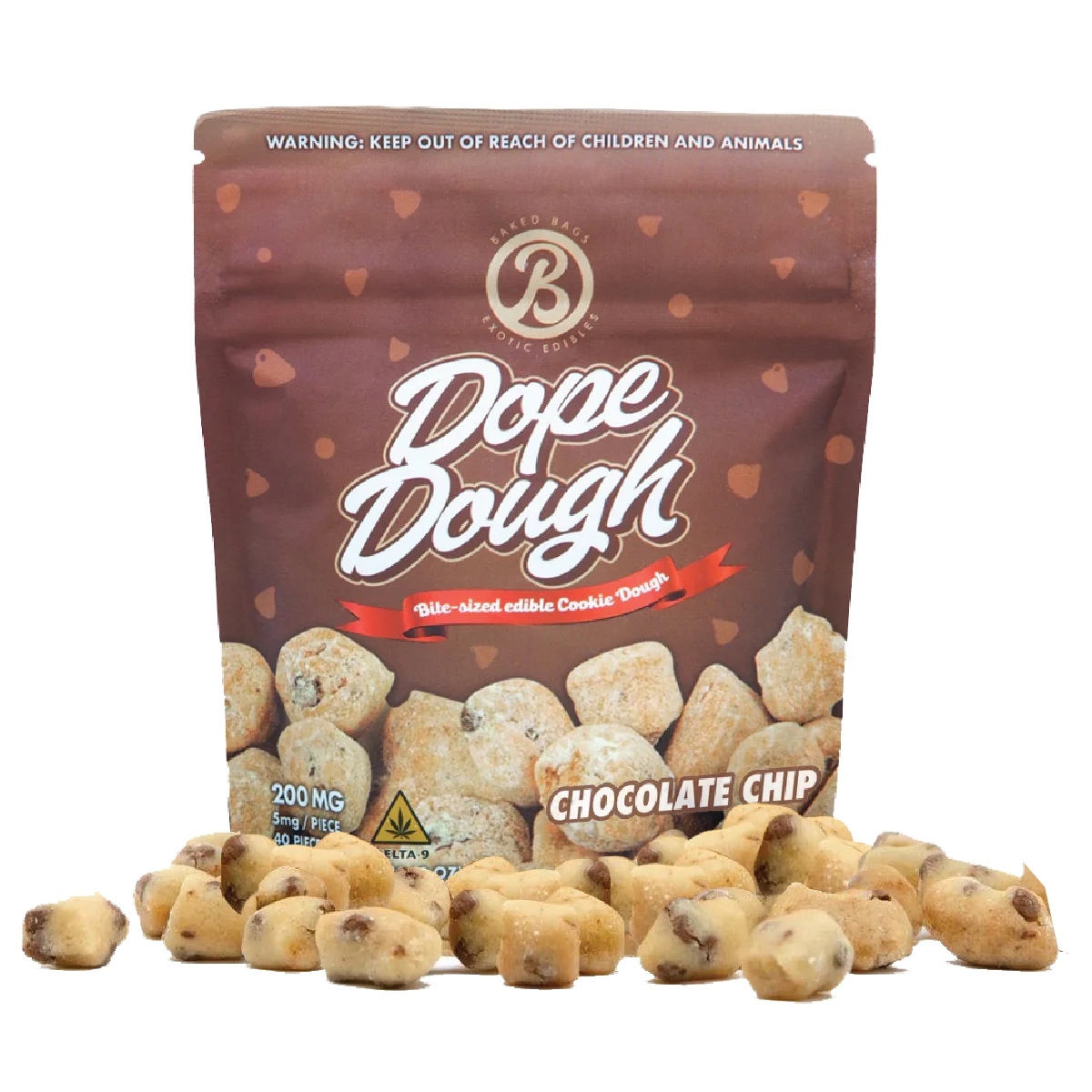 Baked Bags-Dope Dough 200mg Delta 9 THC