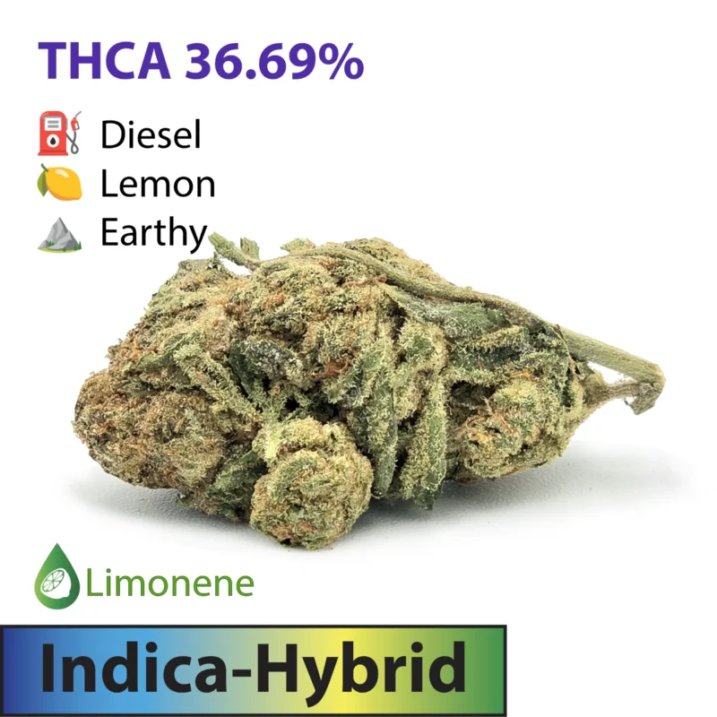 Frosted Brands Cadillac Rainbow Indica Dominant Hybrid THCA Flower