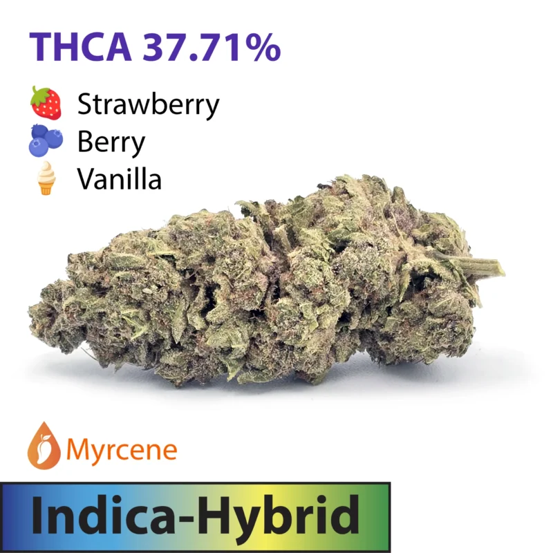 Frosted Brands Strawberry Pie Indica Dominant Hybrid THCA Flower