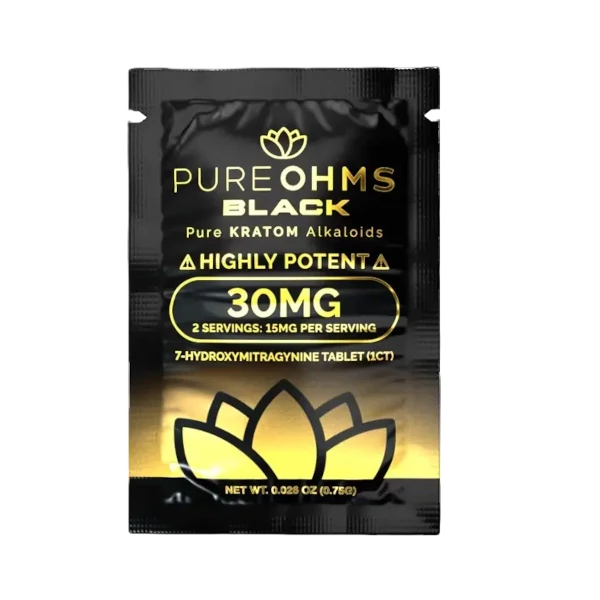 PURE OHMS BLACK 7-OH EXTRACT TABLETS – 30MG