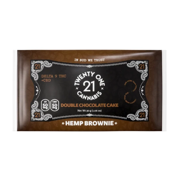 Twenty One Cannabis - 100mg D9 + CBD Infused Brownies - Image 5